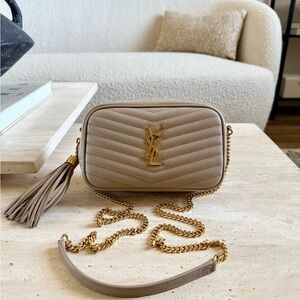 Yves Saint Laurent Mini Lou in Quilted Leather